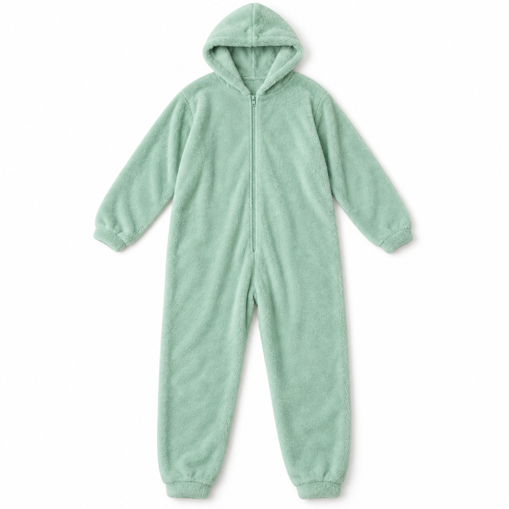 Combinaison pyjama polaire à capuche