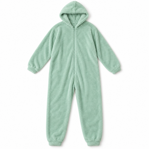 Combinaison pyjama polaire à capuche