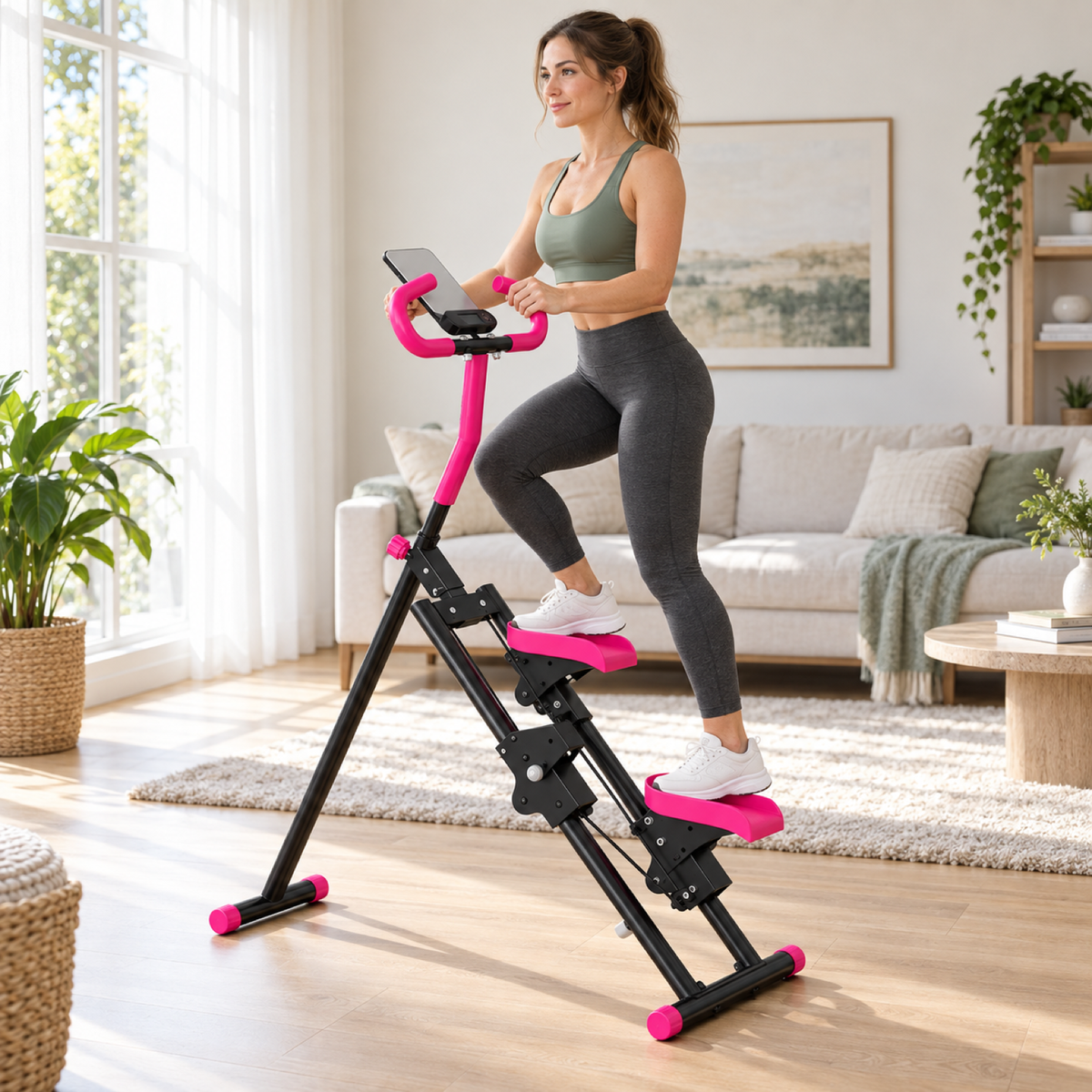 Stepper avec guidon en situation